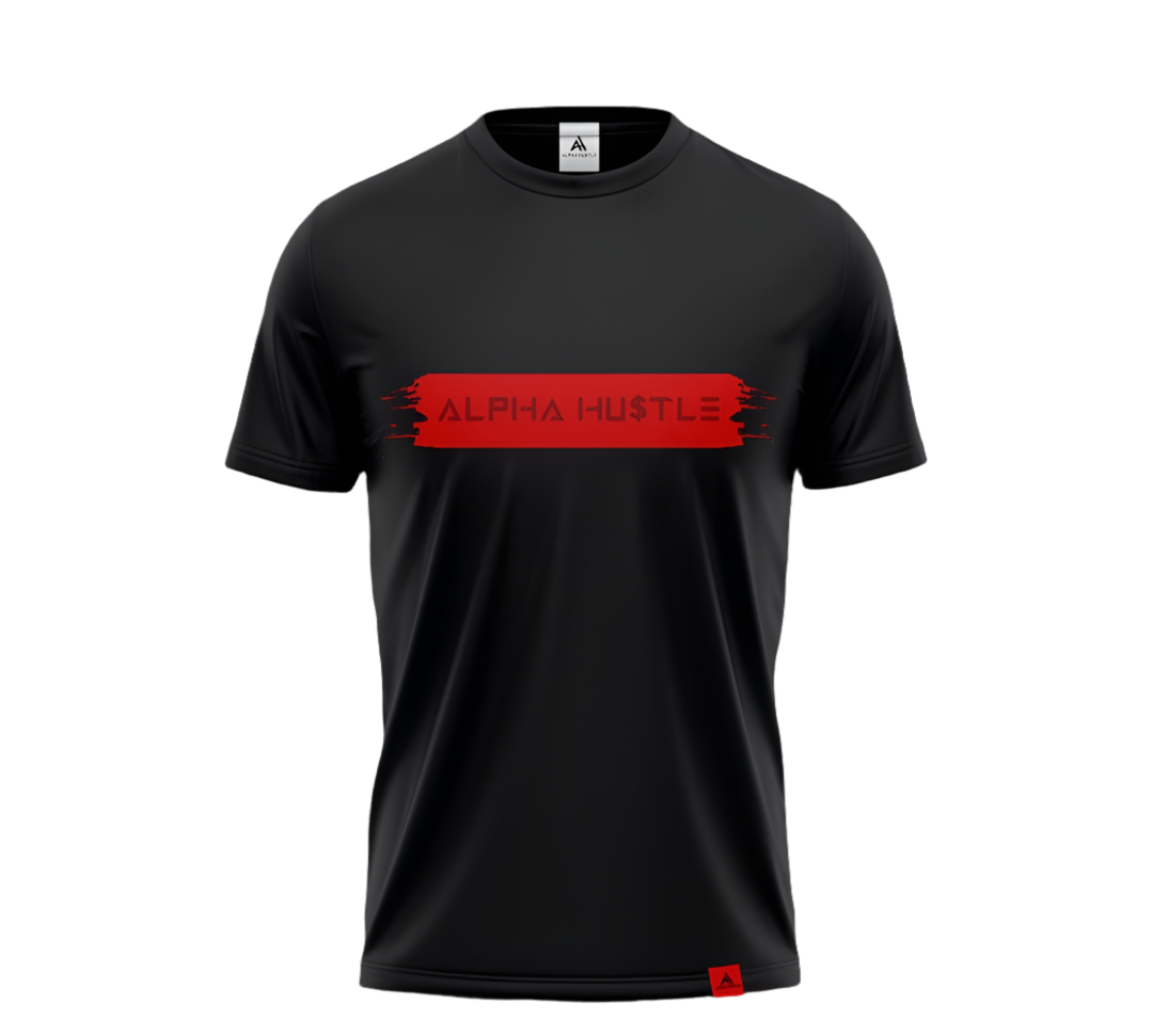 Alpha HuStle - Hustle Lifestyle Red T-shirt