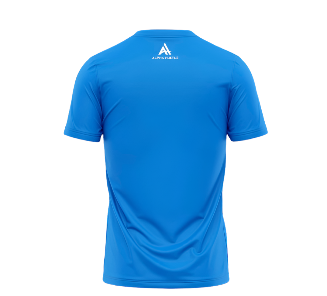 Alpha HuStle - Hustle and Motivate Sky Blue T-shirt