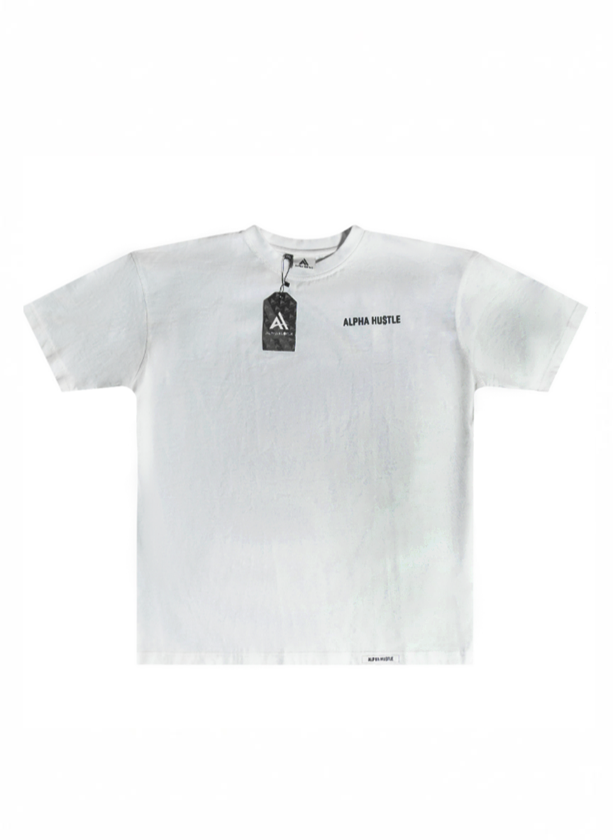 HUSTLE NON STOP TEE (WHITE)