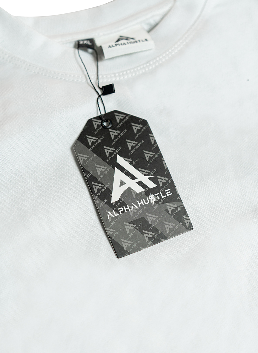 HUSTLE NON STOP TEE (WHITE)