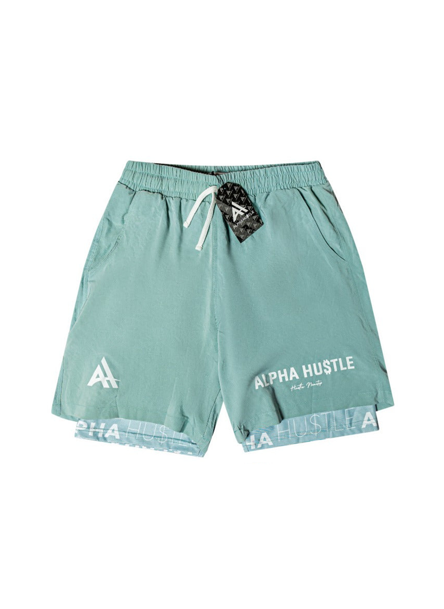HUSTLE NON STOP SHORTS (TORQUISE)