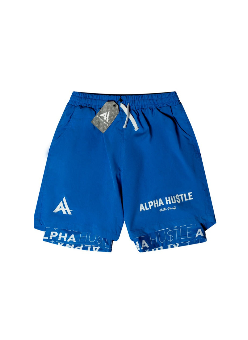 HUSTLE NON STOP SHORTS (BLUE)
