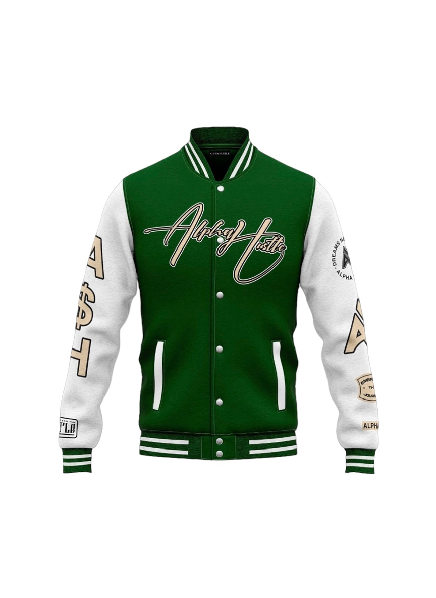 Green Tan Motion varisty