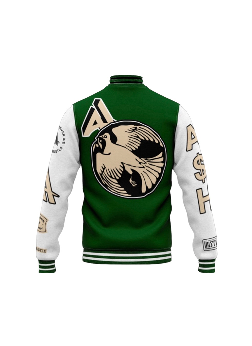 Green Tan Motion varisty