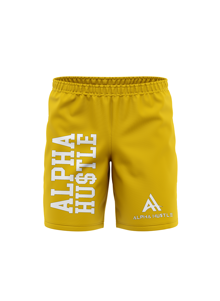 Yellow Alpha Hustle Shorts