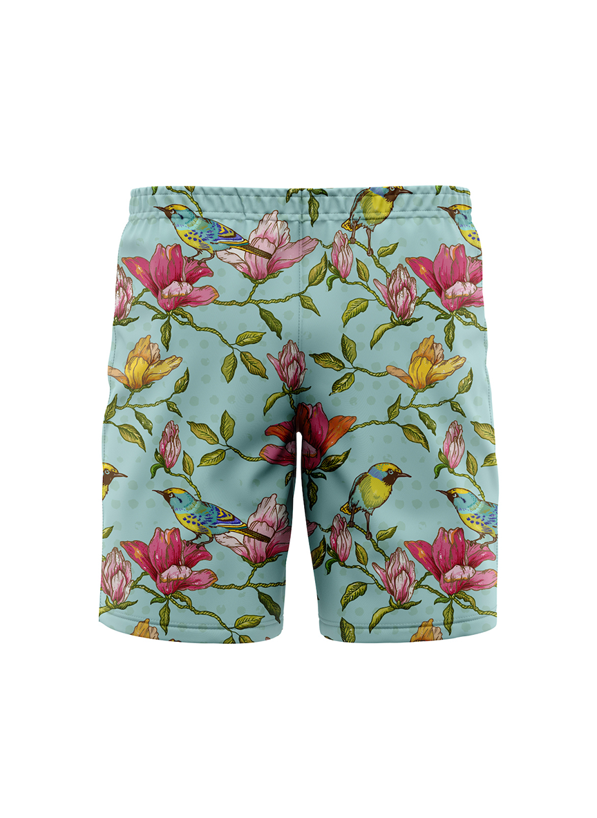 Alpha HuStle - Reckless Style Blue Floral Shorts
