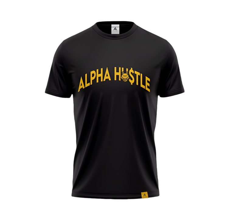 Alpha HuStle - Hustle and Motivate Yellow T-shirt