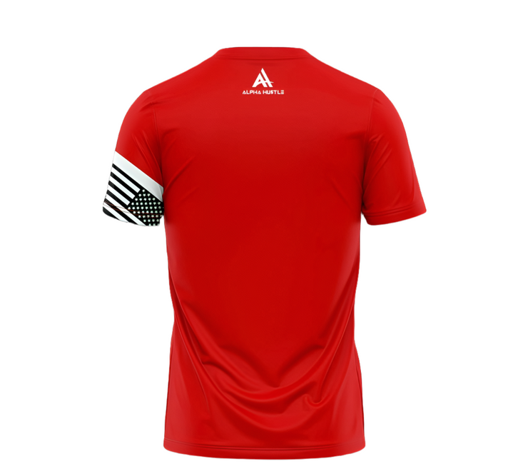 Alpha HuStle - Made In America Crimson Red T-shirt