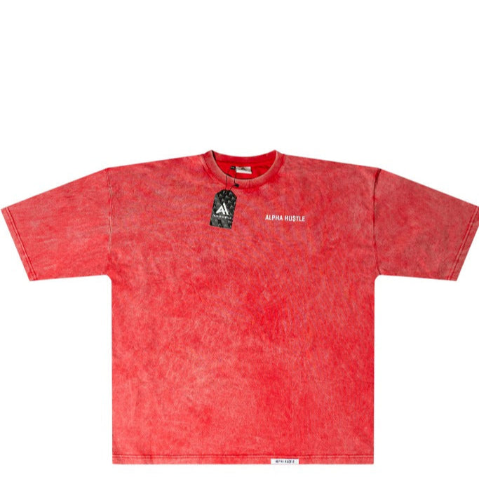 HUSTLE NON STOP TEE( RED FADE)