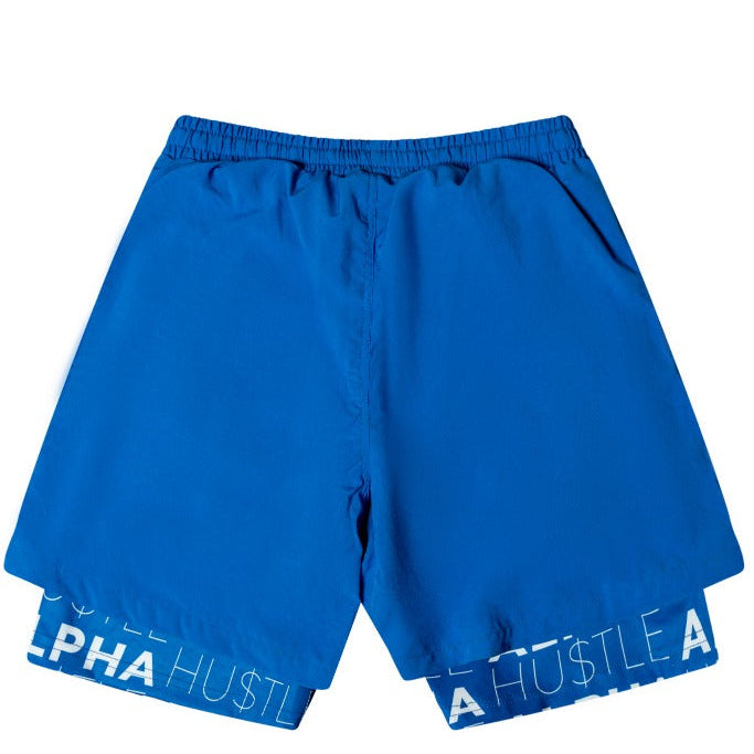 HUSTLE NON STOP SHORTS (BLUE)