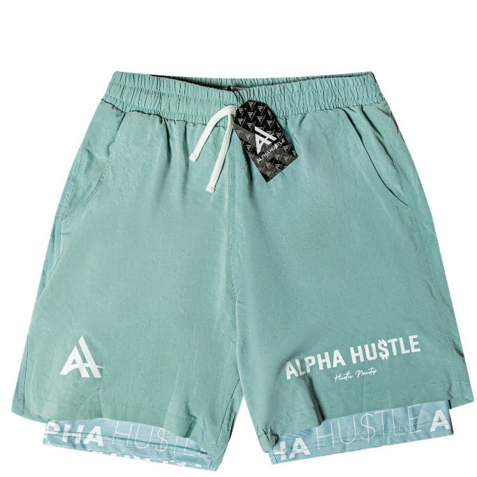 HUSTLE NON STOP SHORTS (TORQUISE)