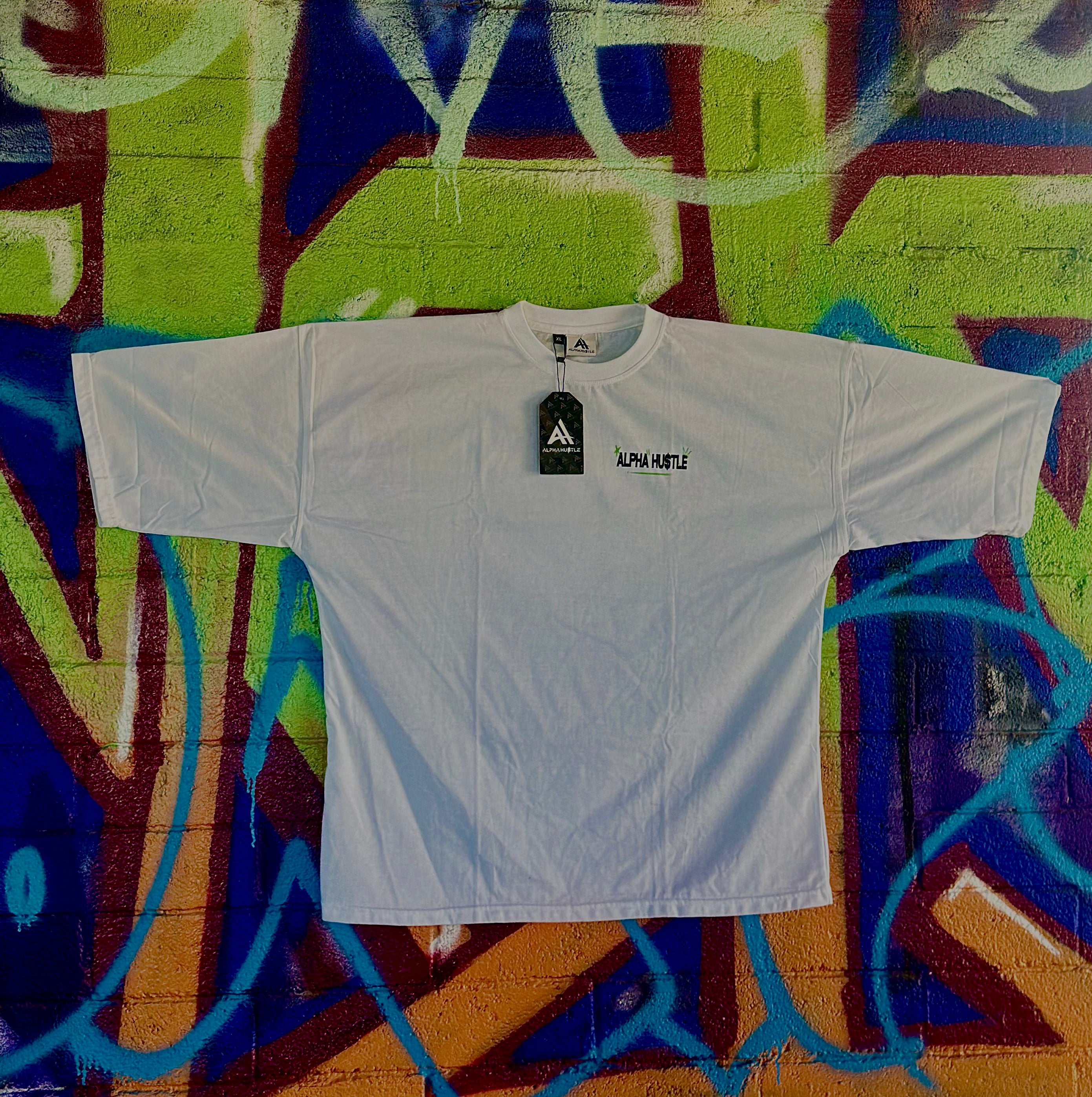 White Money Tee by Alpha Hu$tle