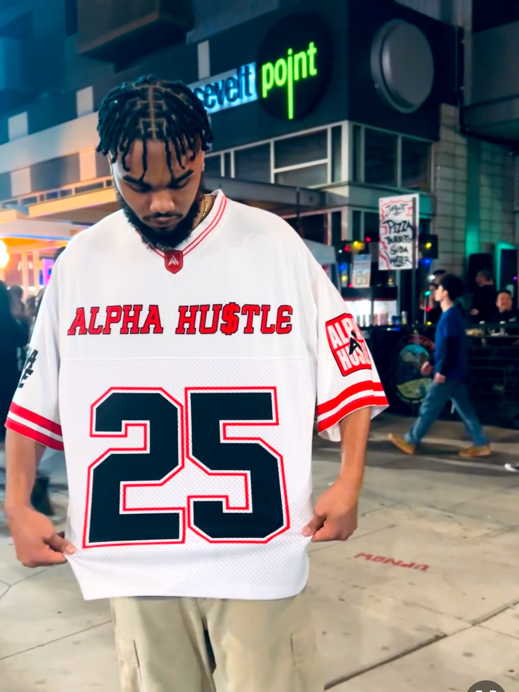 LEAGUE OF HU$TLER'S WHITE AND RED