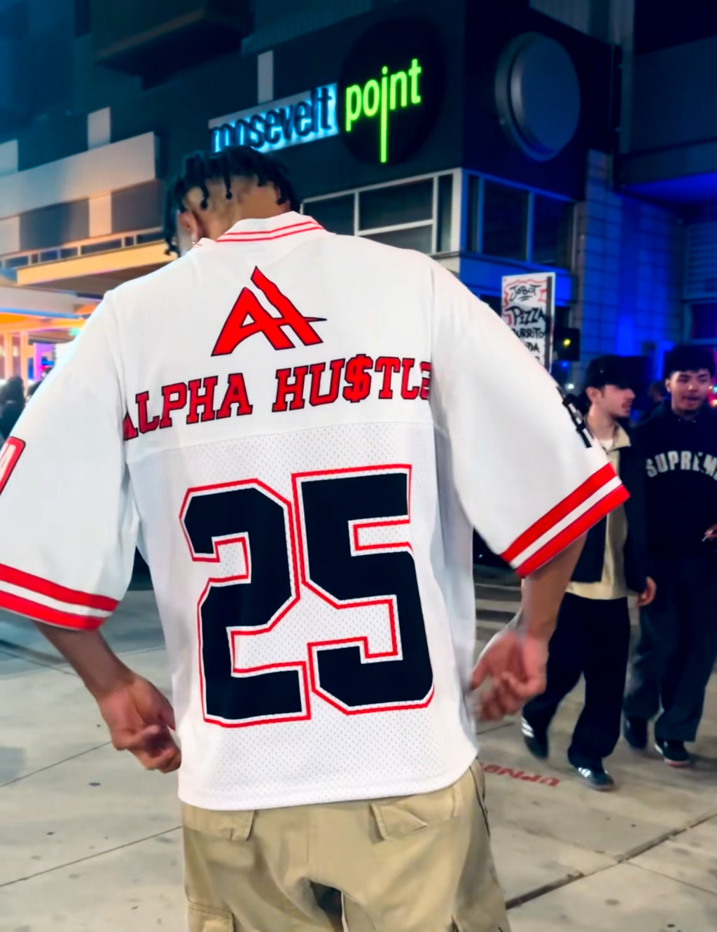LEAGUE OF HU$TLER'S WHITE AND RED