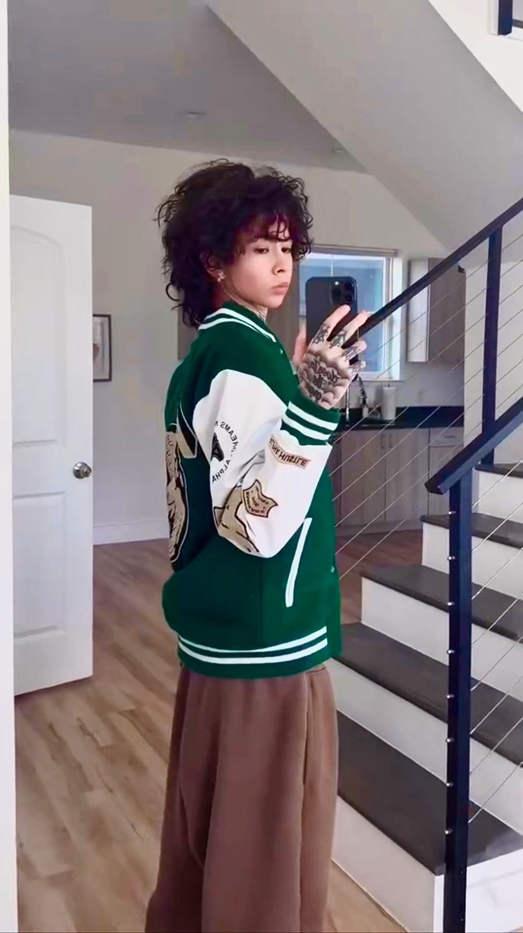 Motion Wear Green Tan Varisty