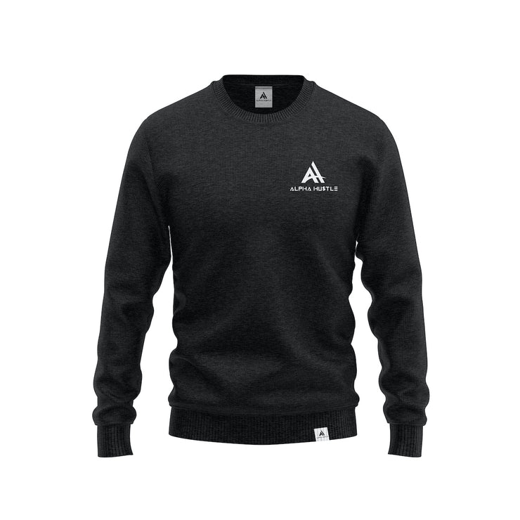 Alpha Hu$tle - Classic Flow Black Sweatshirt