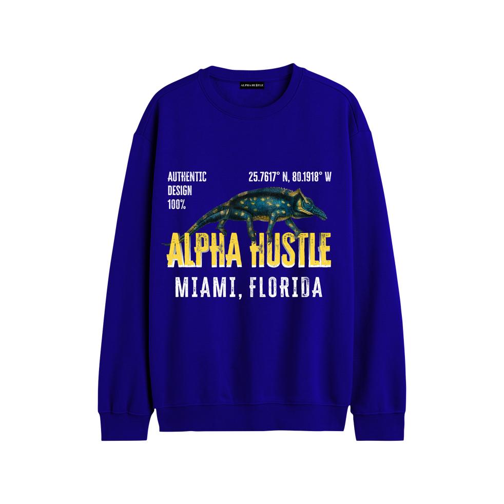 Chamillions by Alpha Hu$tle Luxury Blue Sweater