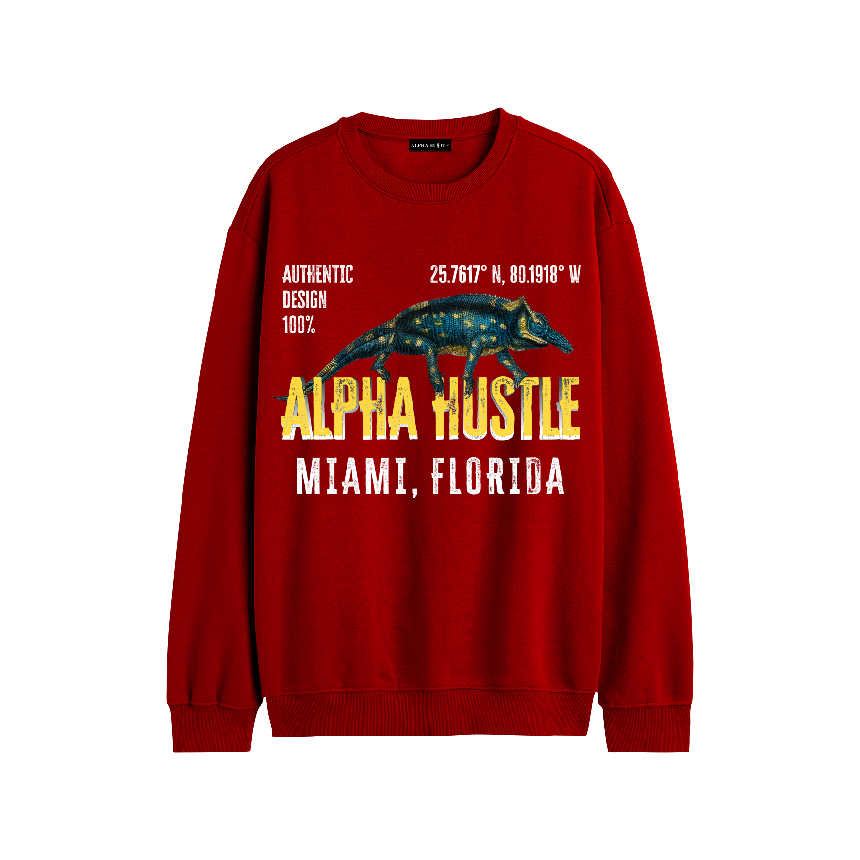 Chamillions by Alpha Hu$tle Ruby Red Sweater