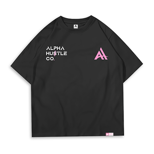 True Dreams Black Miami Pink Oversized Alpha Hu$tle T-shirt