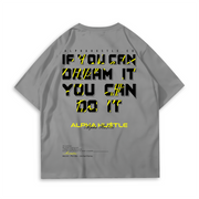 True Dreams Stormy Grey Oversized Alpha Hu$tle T-shirt