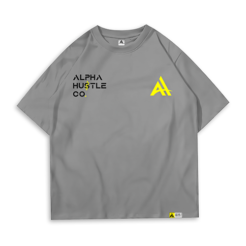 True Dreams Stormy Grey Oversized Alpha Hu$tle T-shirt