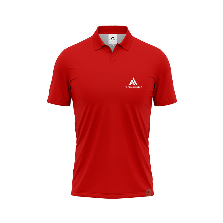 Alpha HuStle - Currency Flex Red Polo